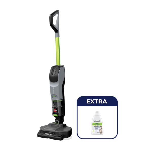 Bissell SpinWave + Vac Pet | Aspirapolvere Senza Fili | Lavapavimenti Pavimenti Duri | Aspirapolvere e Mocio | Pulizia Facile | Scopa Elettrica | Speciale per Animali Domestici | 3885N