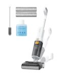 roborock F25 GT Gen2 Set Aspirapolvere e Lavapavimenti Senza Fili, Pulizia Completa 20 kPa, Autopulizia ad Alta Temperatura fino a 90 °C, Inclinazione 180°, Pulizia a Doppio Bordo per Pavimenti