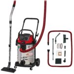 Einhell Aspirasolidi e liquidi TE-VC 2340 SACL (1.500 W, 225 mbar, raggio d'azione 9 m, filtro plissettato HEPA incl. sist. pulizia filtro, 40 L, classe di prot. polvere L, presa autom. da 1.900 W)