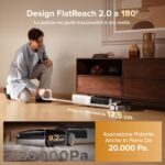 roborock F25 GT Gen2 Set Aspirapolvere e Lavapavimenti Senza Fili, Pulizia Completa 20 kPa, Autopulizia ad Alta Temperatura fino a 90 °C, Inclinazione 180°, Pulizia a Doppio Bordo per Pavimenti - Image 4
