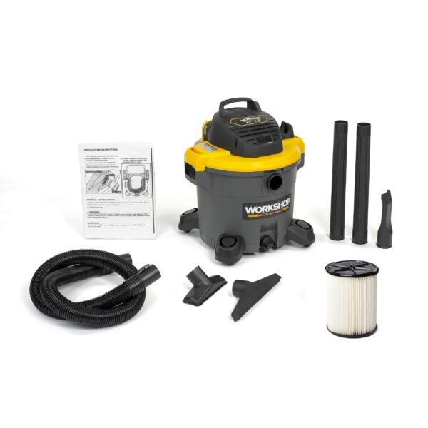 workshop Wet Dry VAC WS1200VA Heavy Duty General Purpose Wet Dry aspirapolvere, 12-gallon Shop aspirapolvere, 5.0 Peak HP Wet & Dry Vacuum