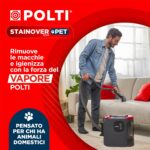 Polti StainOver Pet SC50, Lavatappeti a Vapore 4 in 1 per Rimuovere le Macchie, con Funzione Vaporetto, Spazzola con Serbatoio per i Peli degli Animali, 10 accessori inclusi, Grigio - Image 2