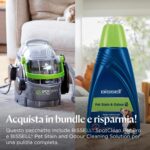 Bissell 15585 SpotClean Pet Pro Compact Portable Cleaner Titanium/Grey/Green & Pet Stain & Odor Formula | For Use With Our Spotclean & Spotclean Pro Products | 1085N