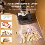 roborock F25 GT Gen2 Set Aspirapolvere e Lavapavimenti Senza Fili, Pulizia Completa 20 kPa, Autopulizia ad Alta Temperatura fino a 90 °C, Inclinazione 180°, Pulizia a Doppio Bordo per Pavimenti - Image 3