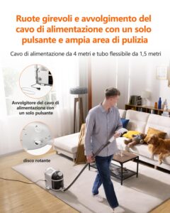 Uwant B200, Lavatappeti, Pulisci divani a vapore, 1900 W, Per Tappeti, Divani, Tende e Abbigliamento | 74DB, 12000Pa - Image 7