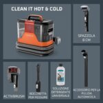 Rowenta Clean It Hot & Cold, Smacchiatore, Pulitore Portatile per Tappeti, Due Modalità di Pulizia, 1150W, IN7011 - Image 7