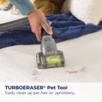 Bissell CleanView - Aspirapolvere con riavvolgimento automatico del cavo, strumento di tappezzeria TurboEraser, rullo spazzola per polvere a tripla azione, asta di prolunga, serbatoio di sporco facile - Image 4