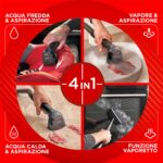 Polti StainOver Pet SC50, Lavatappeti a Vapore 4 in 1 per Rimuovere le Macchie, con Funzione Vaporetto, Spazzola con Serbatoio per i Peli degli Animali, 10 accessori inclusi, Grigio - Image 3