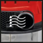 Einhell Aspirasolidi e liquidi TE-VC 2340 SACL (1.500 W, 225 mbar, raggio d'azione 9 m, filtro plissettato HEPA incl. sist. pulizia filtro, 40 L, classe di prot. polvere L, presa autom. da 1.900 W) - Image 8