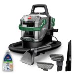 BISSELL® Little Green® Pet Pro - Pulitore portatile per tappeti e tappezzeria, con strumento autopulente per macchie resistenti, strumento per la rimozione dei peli di animali domestici, bocchetta a